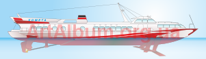 Clipart hydrofoil "Cometa"